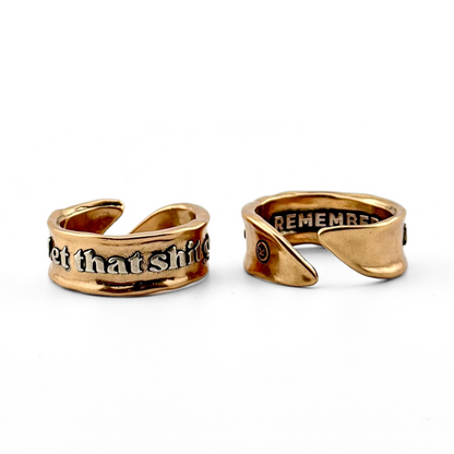Let That Shit Go Remember Adjustable Ring