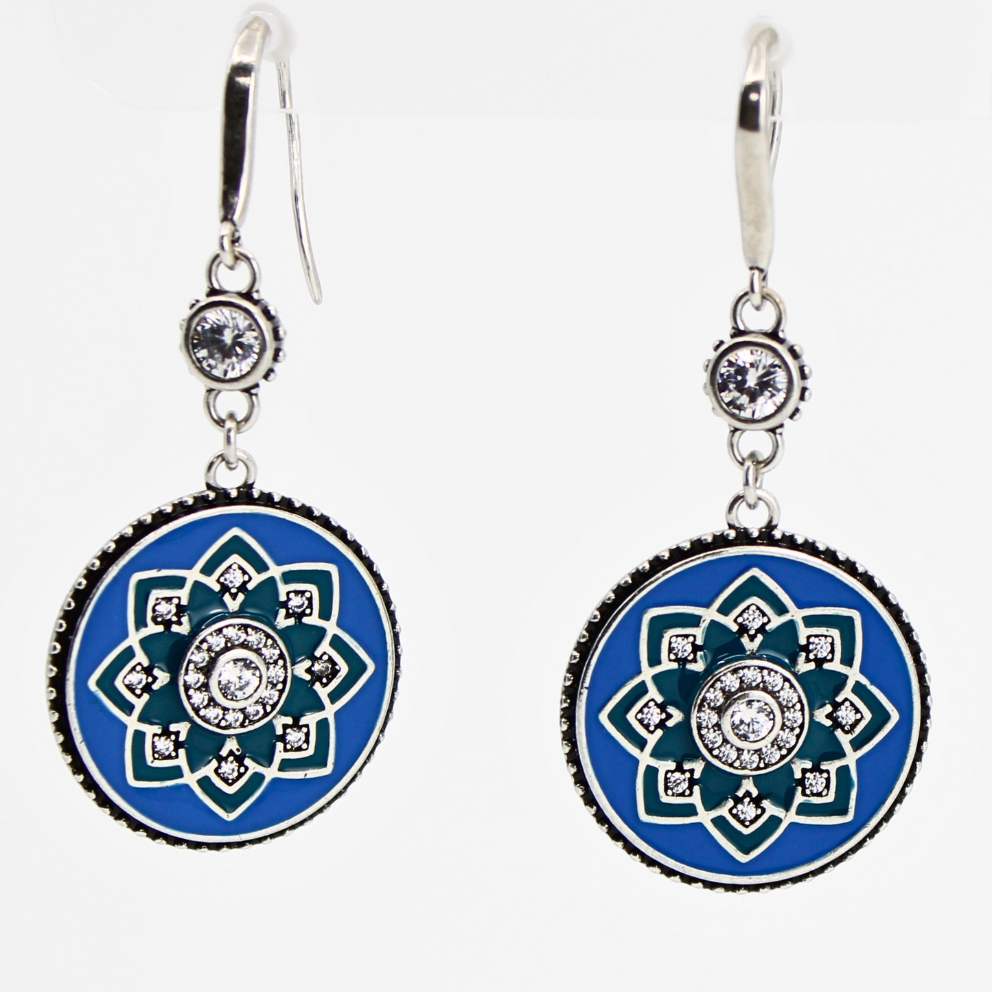I Am Enough Mandala Drop Earrings