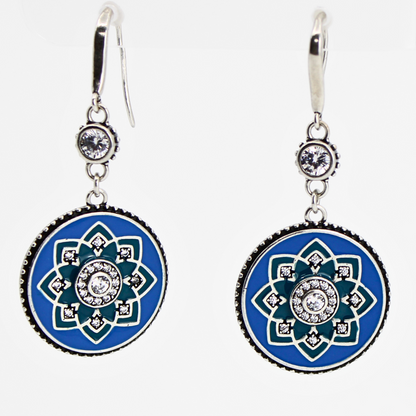 I Am Enough Mandala Drop Earrings