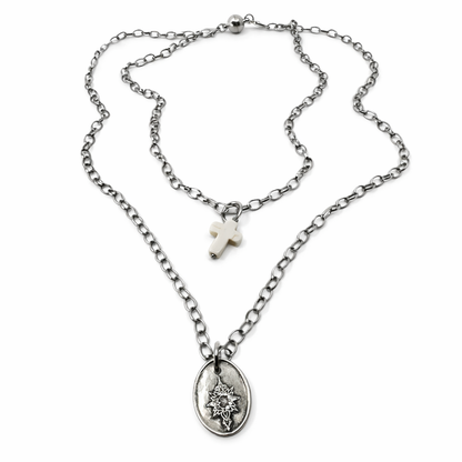 Be the Light Cross Dainty Necklace