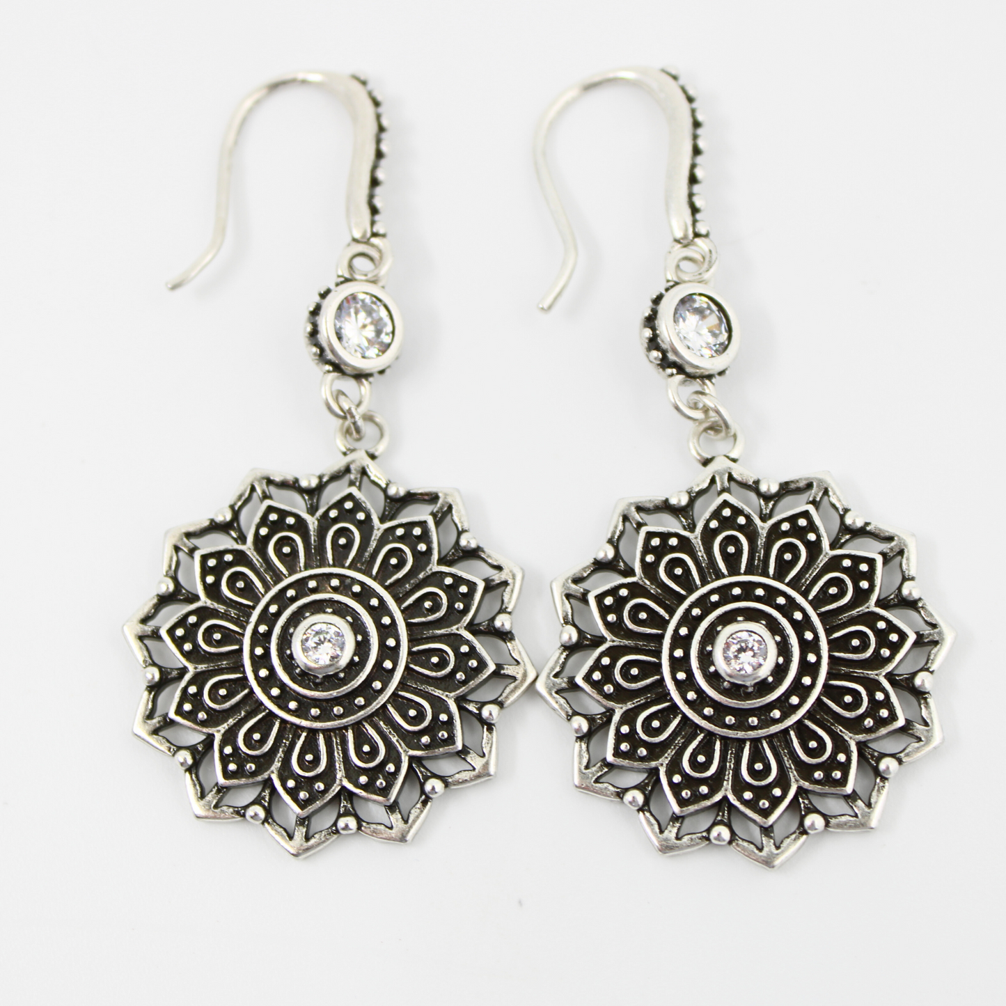 Remember Who You Are Flower Mandala Drop Earrings