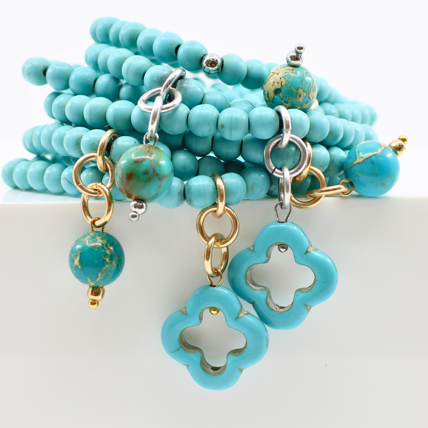 Howlite Wrap Bracelet/Necklace