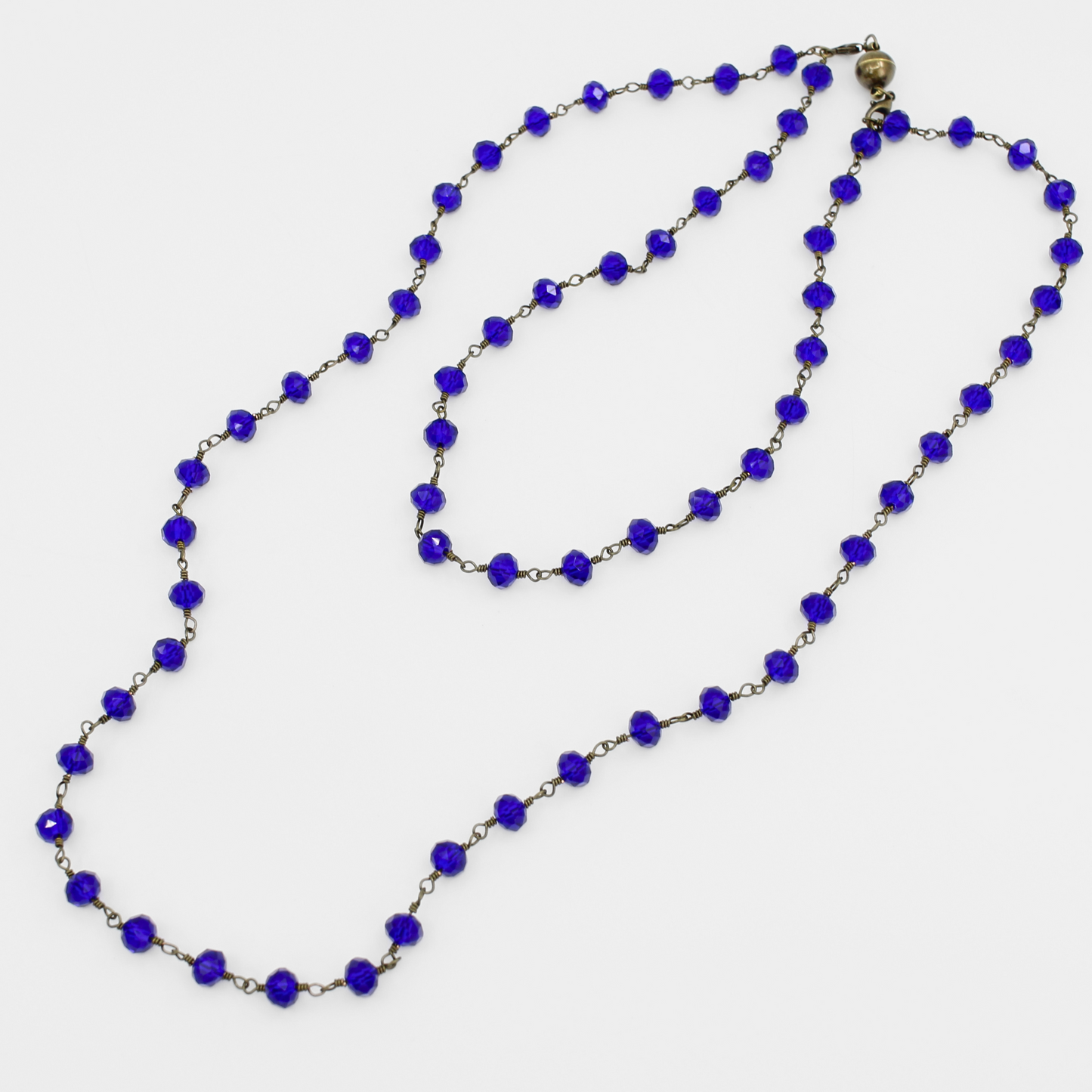 Crystal Rosary Layering Necklace