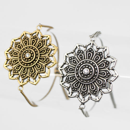 Remember Who You Are Flower Mandala Adjustable Bracelet