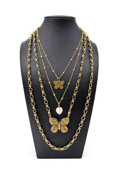 Be Kind True You Butterfly Dainty Necklace