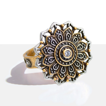 Remember Who You Are Flower Mandala Ring