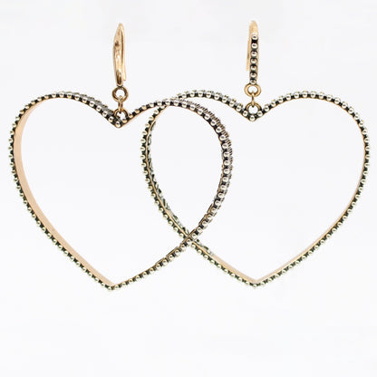 Love Always Open Heart Drop Earrings