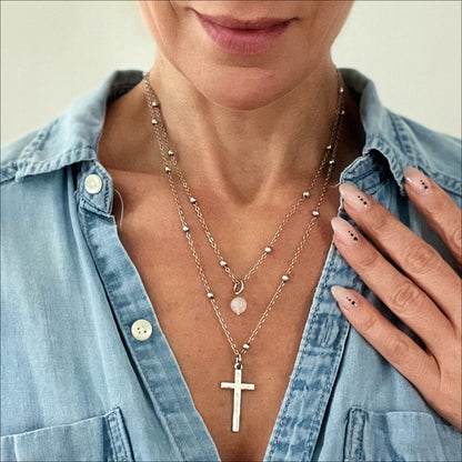 Trust Cross Dainty Necklace