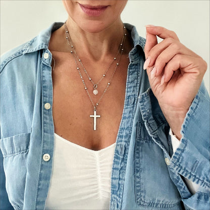 Trust Cross Dainty Necklace