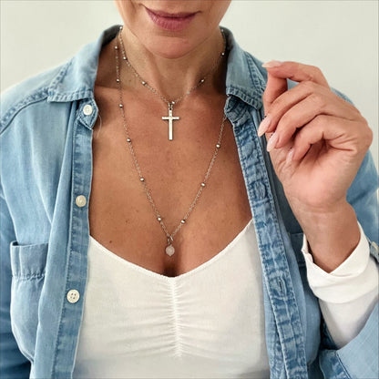 Trust Cross Dainty Necklace