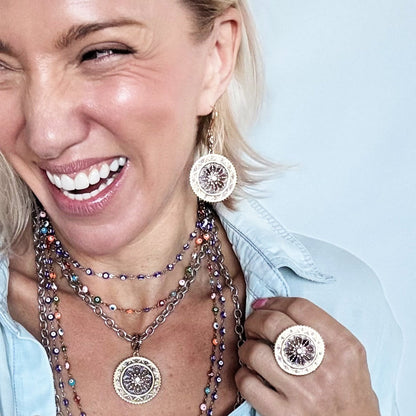 Dream Mandala Drop Earrings