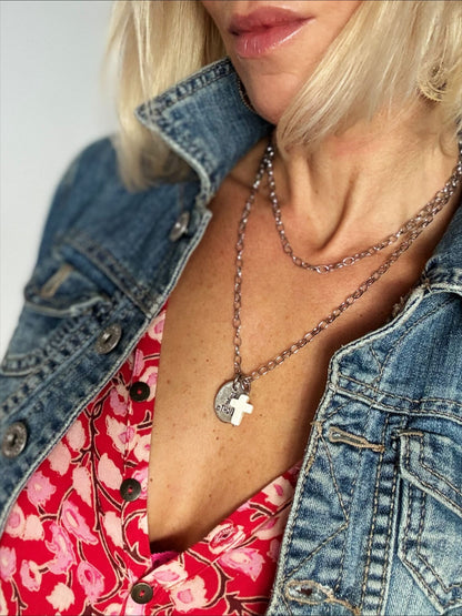 Be the Light Cross Dainty Necklace