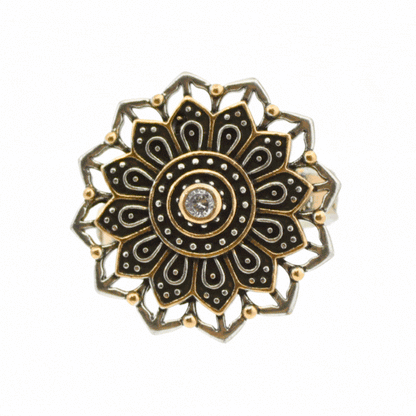 Remember Who You Are Flower Mandala Ring