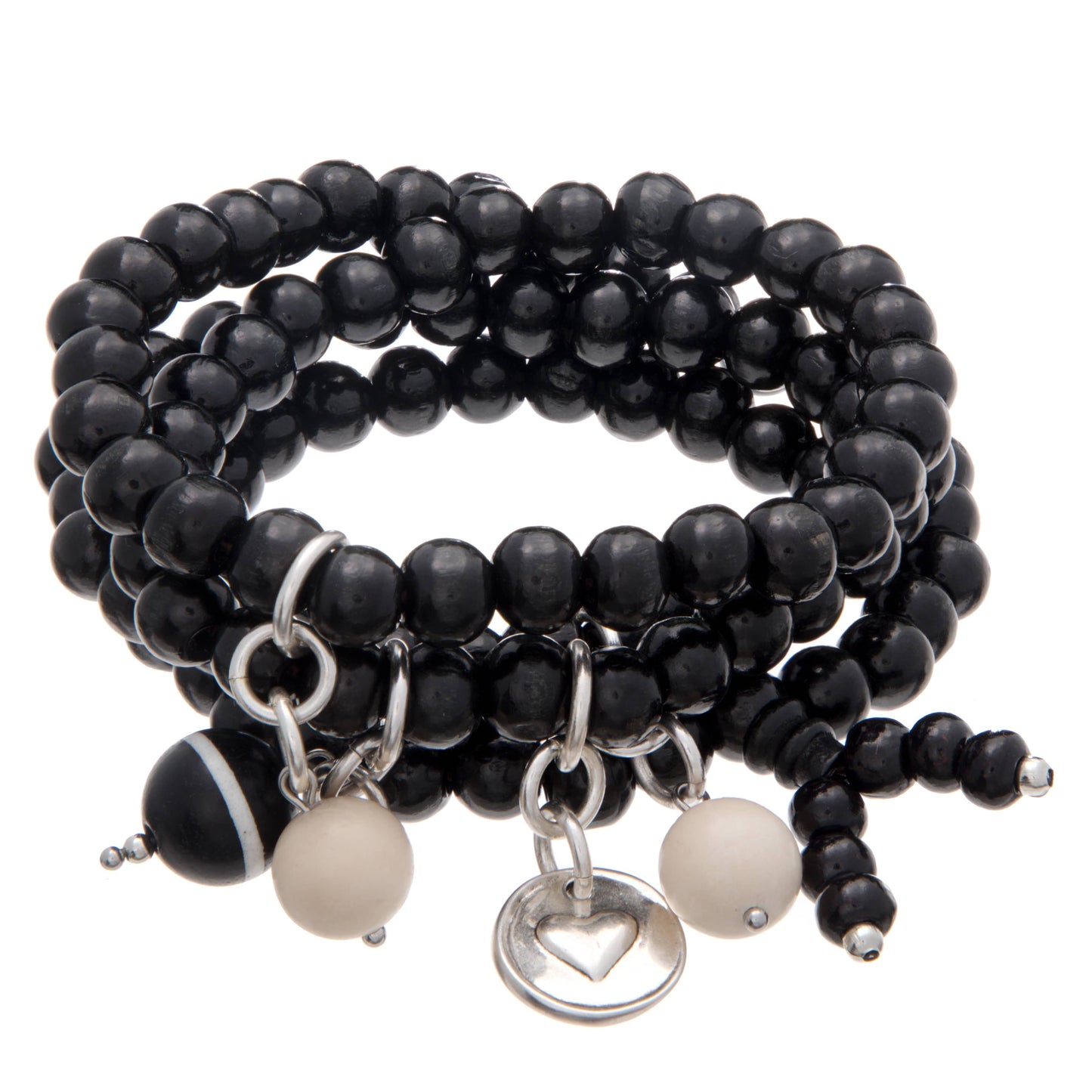 Warrior Heart Wood Boho Wrap Bracelet/Necklace