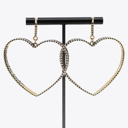Love Always Open Heart Drop Earrings