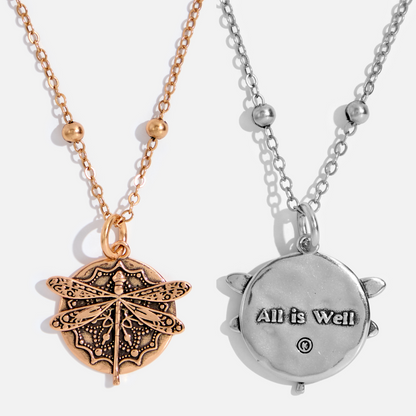 All Is Well Dragonfly Dainty Necklace