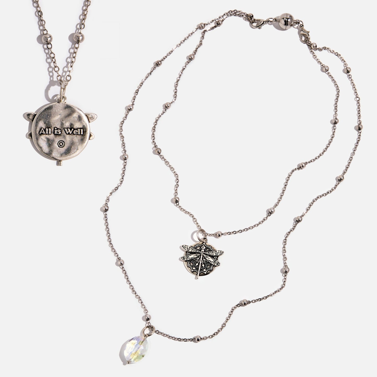 All Is Well Dragonfly Dainty Necklace