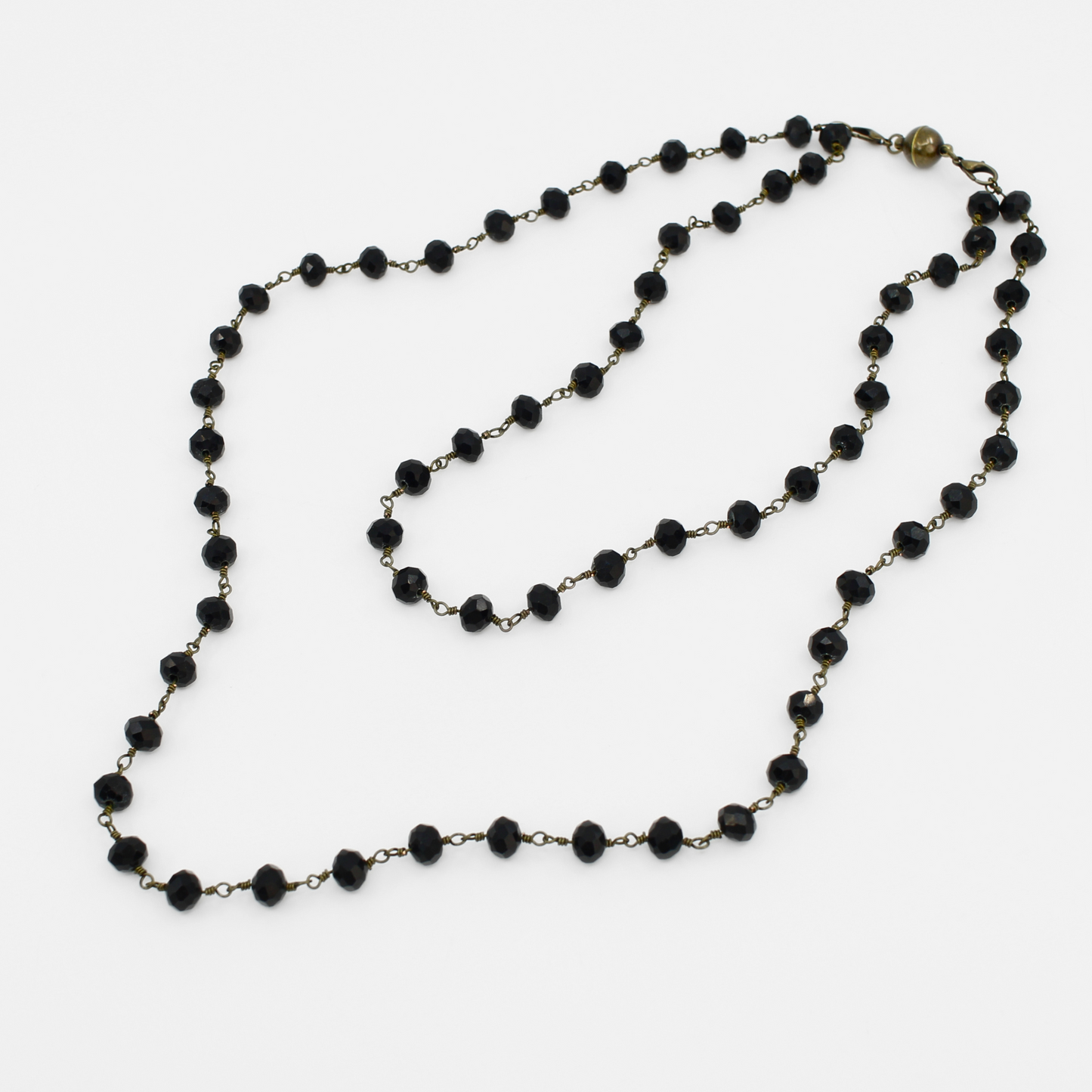 Crystal Rosary Layering Necklace