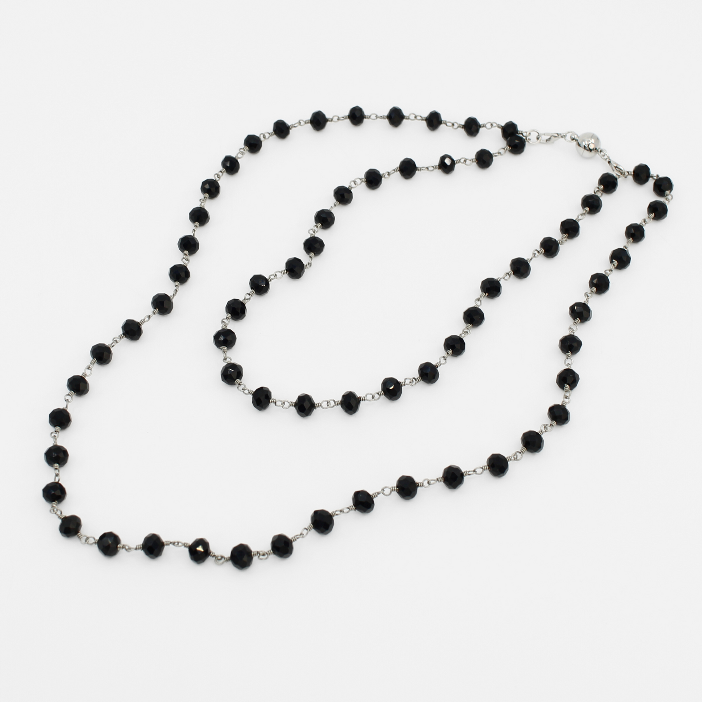 Crystal Rosary Layering Necklace