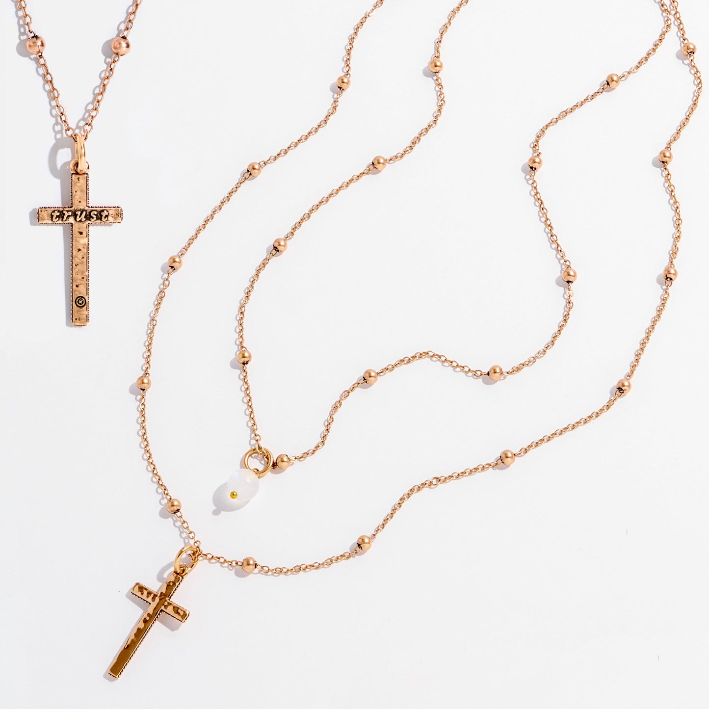 Trust Cross Dainty Necklace