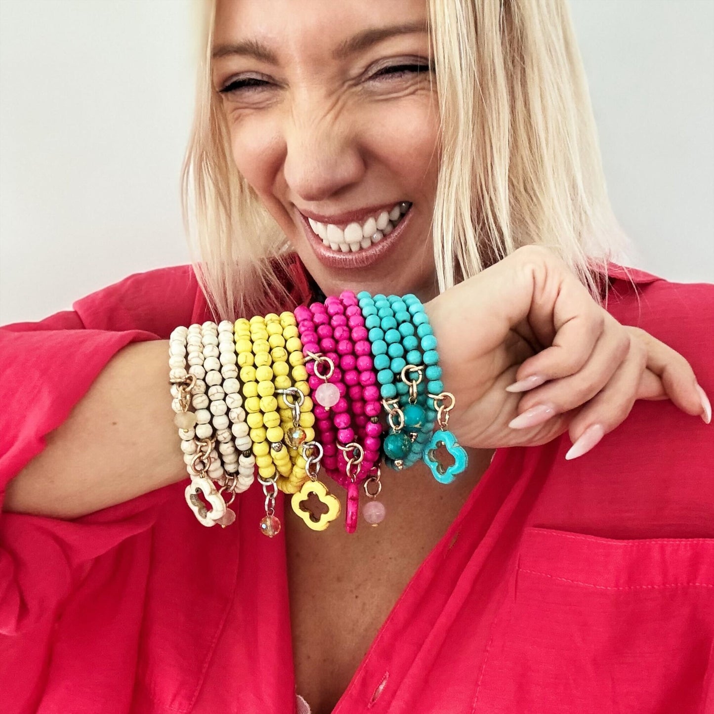 Howlite Wrap Bracelet/Necklace