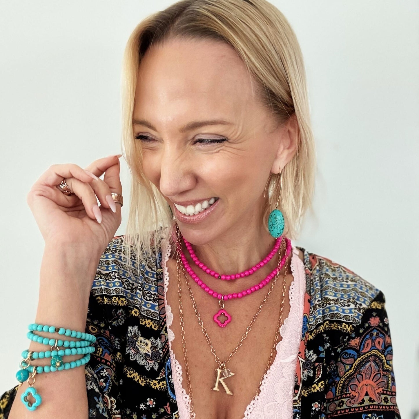 Howlite Wrap Bracelet/Necklace