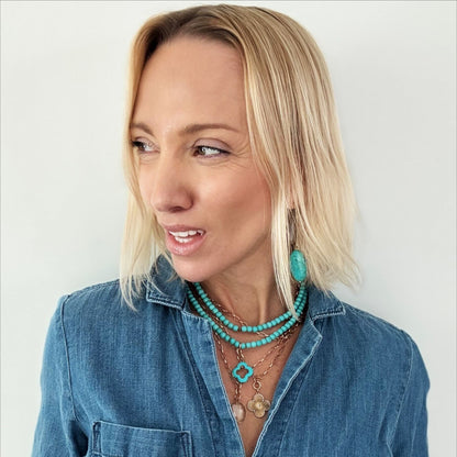 Howlite Wrap Bracelet/Necklace