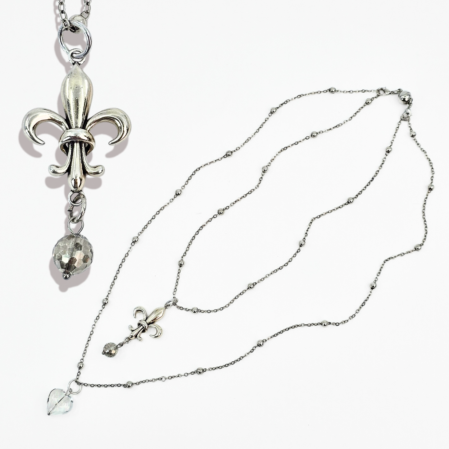 Love Fleur-de-Lis Dainty Necklace
