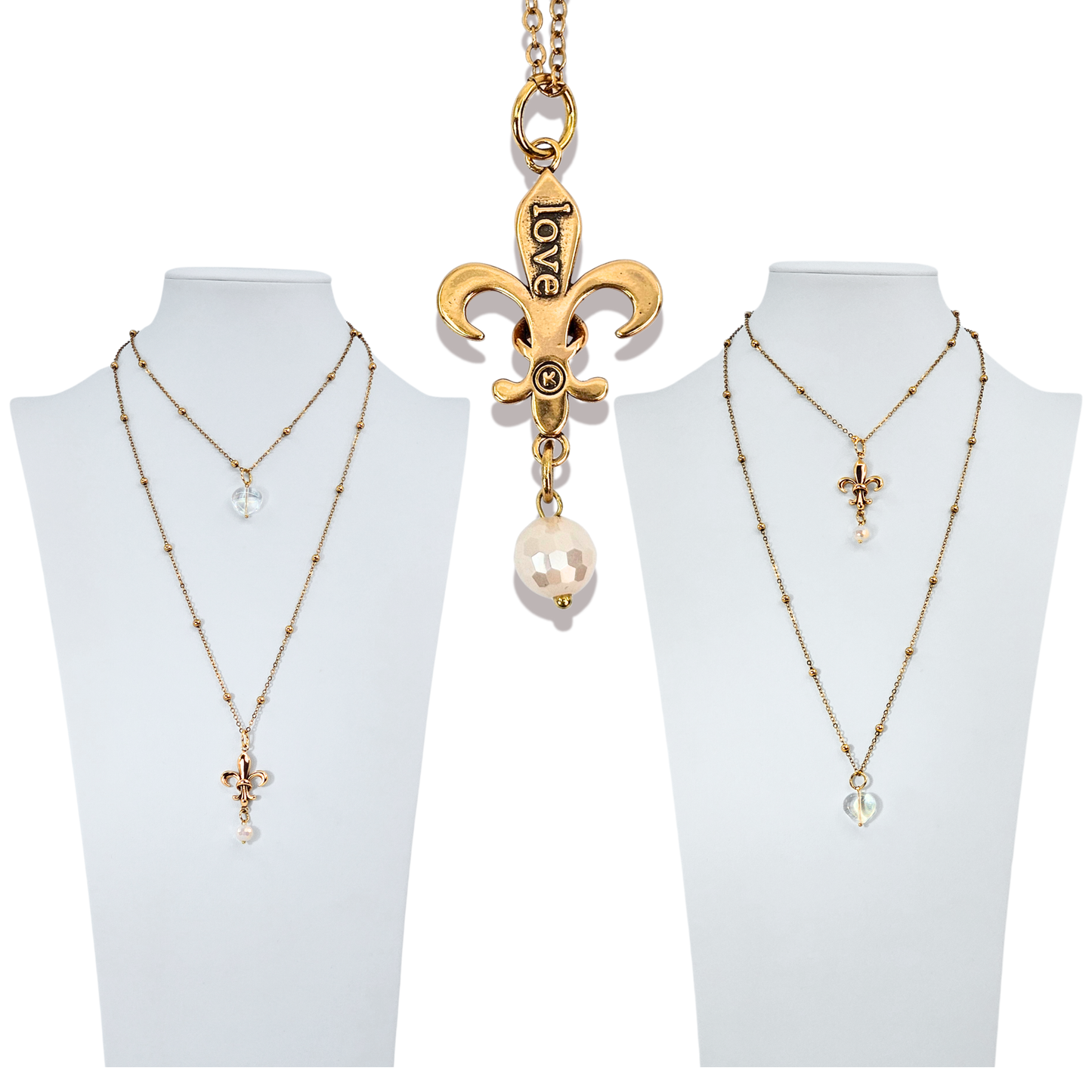 Love Fleur-de-Lis Dainty Necklace