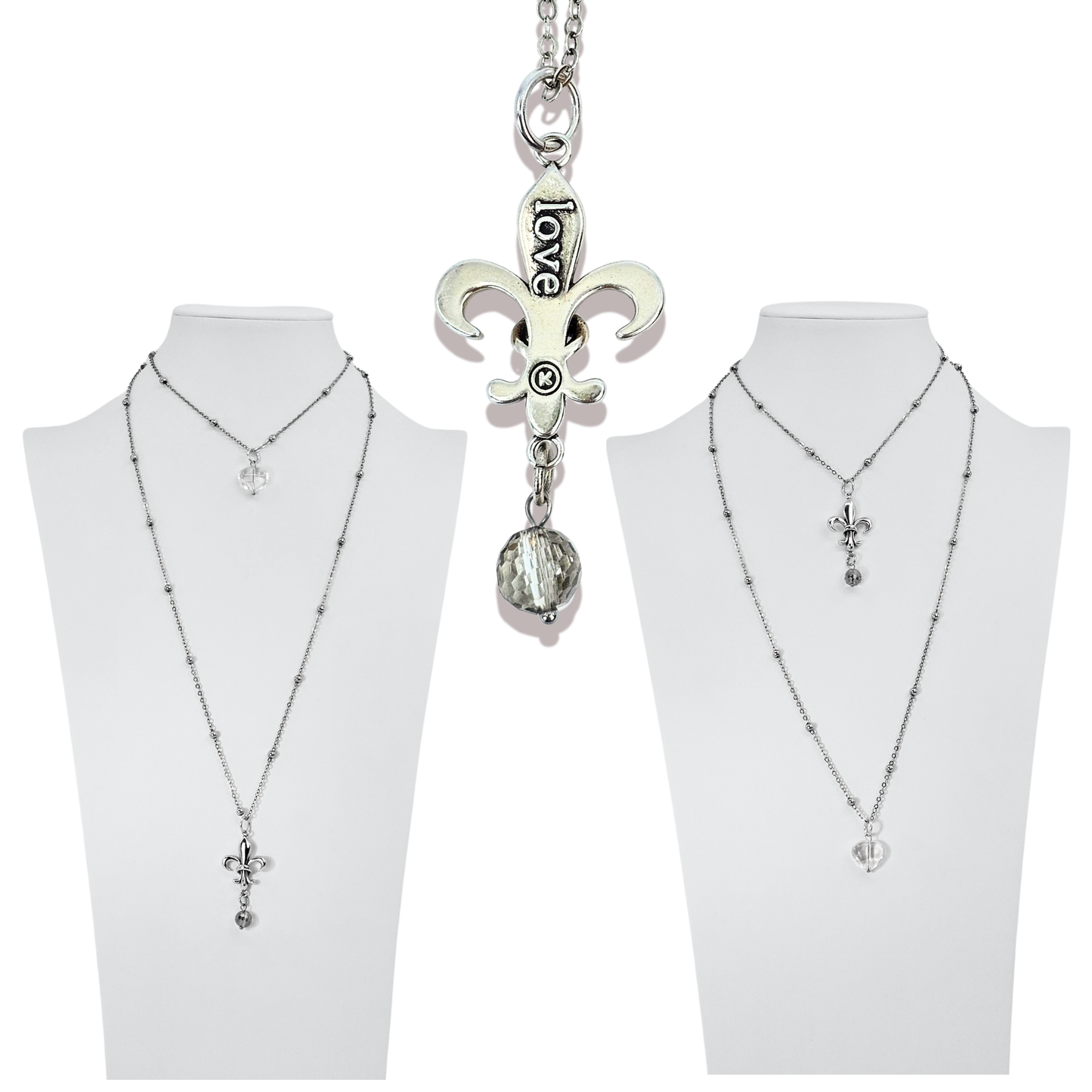 Love Fleur-de-Lis Dainty Necklace