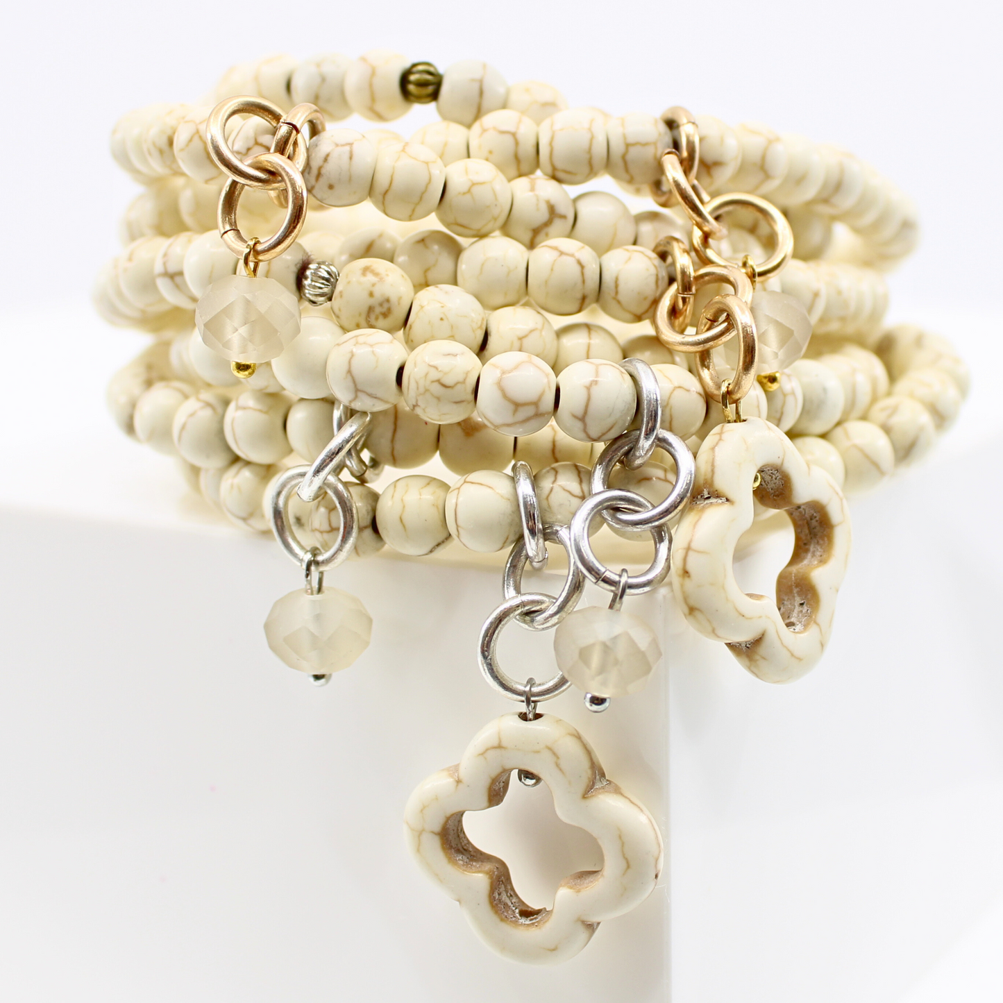 Howlite Wrap Bracelet/Necklace