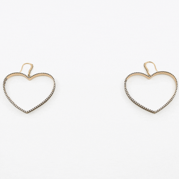 Love Always Open Heart Drop Earrings