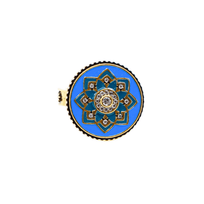 I Am Enough Mandala Adjustable Ring