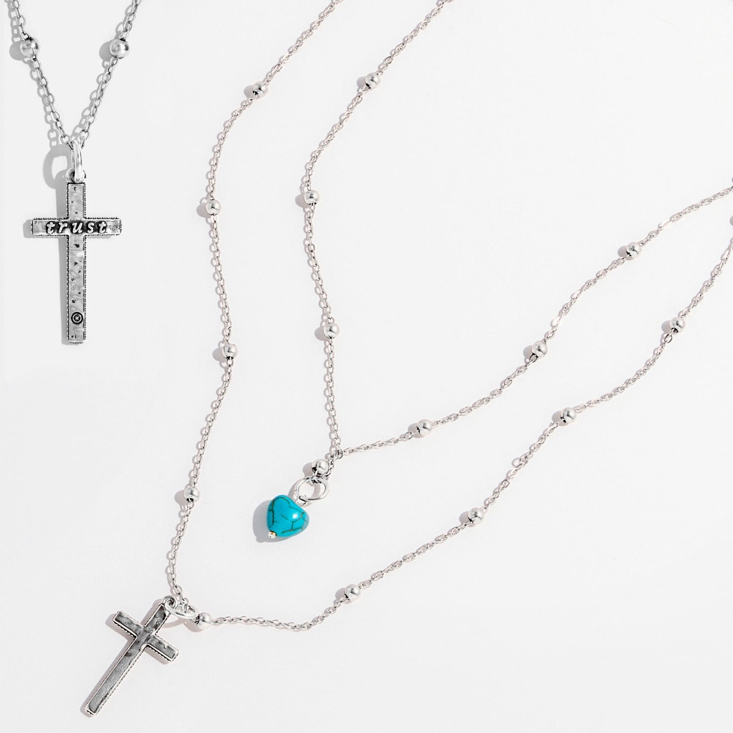 Trust Cross Dainty Necklace