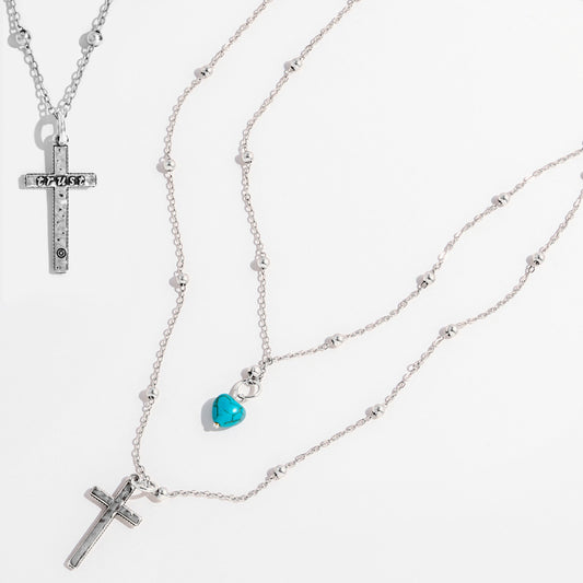 Trust Cross Dainty Necklace