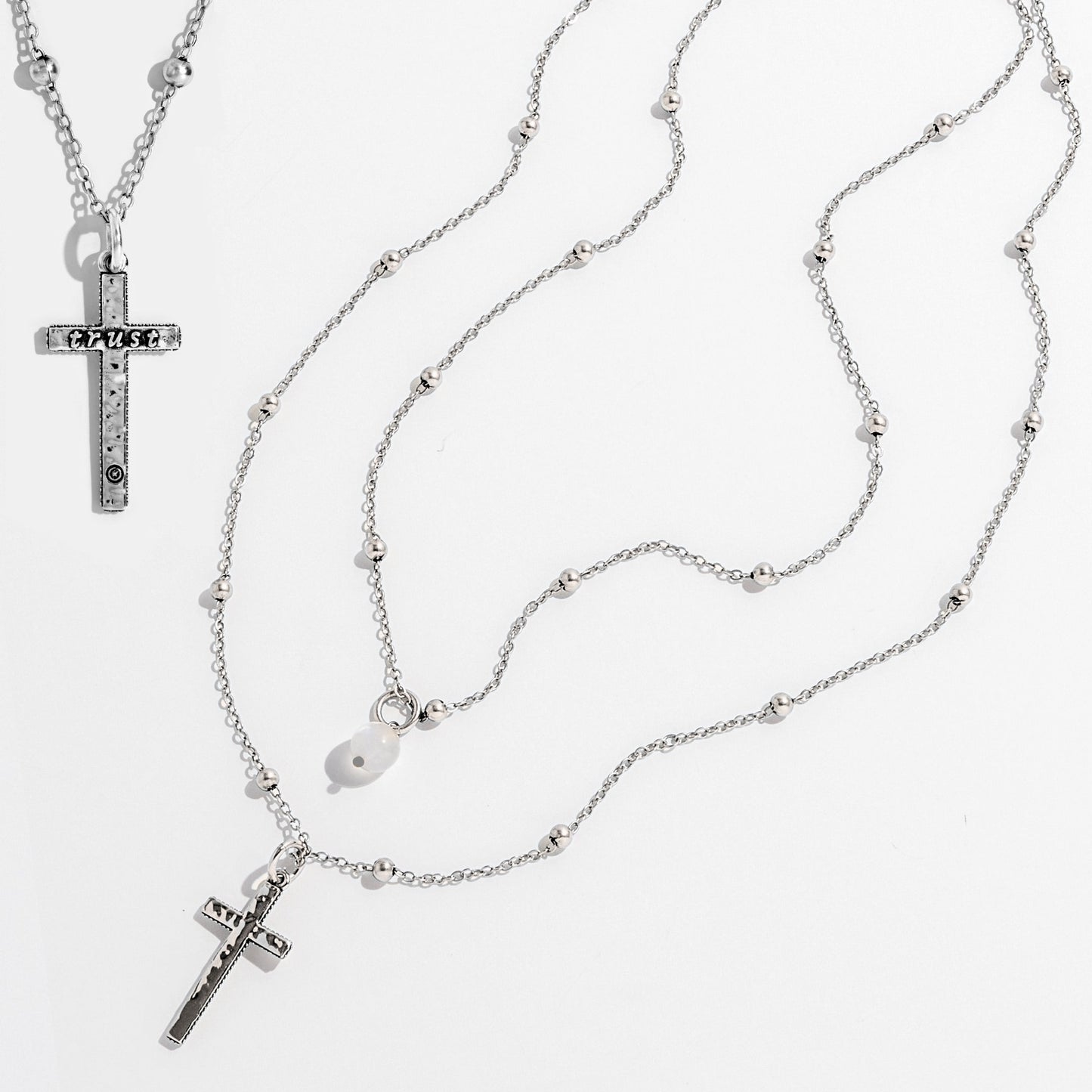 Trust Cross Dainty Necklace