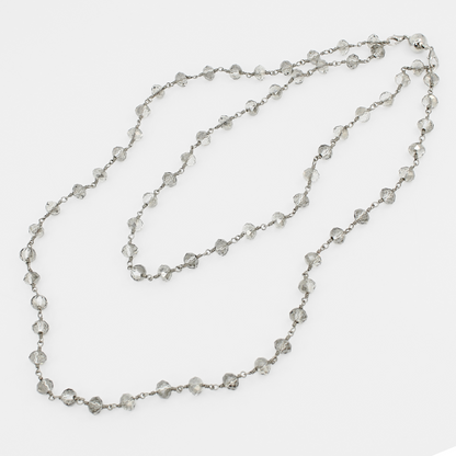 Crystal Rosary Layering Necklace